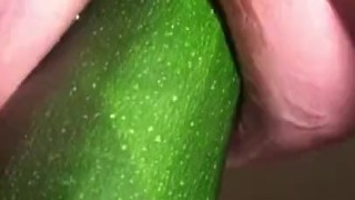 huge zucchini anal with squirting