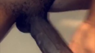 Big Black Dick Bathtub Cumshot