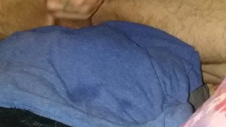 Big cock jacked off while watching pornhub. Big dick fucks my hand. (4k)