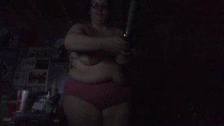 Boobs Ross Shows Off Her Lightsaber