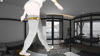 Anime Angel 3D 4k 360 VR Lap Dance in Bedroom