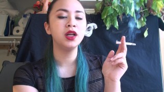 MissDeeNicotine Cigarette Tease