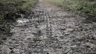 Long naked walk barefoot