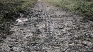 Long naked walk barefoot