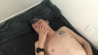 Sexy Bisexual Twink Jake Smoking