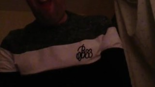 Wanking my big dick and slapping it