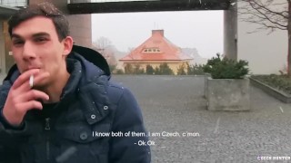  CZECH HUNTER 401 - Fit Twink Leaves The Freezing Cold To Get Pounded Hard