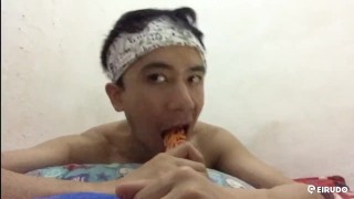 Sucking Chocolate on Valentine's Day