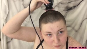 All Natural Babe Films Head Shave For First Time