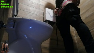 CAUGHT LONG PISSING IN BAR ITALY