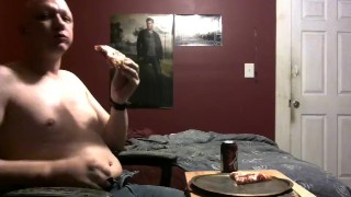 piggy eating a whole pizza 2/16/19