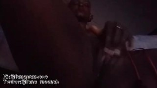 Luna smokes and masturbatess