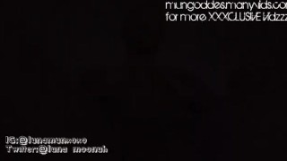 Luna smokes and masturbatess