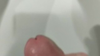 3rd Cumshot Today; public restroom this time!