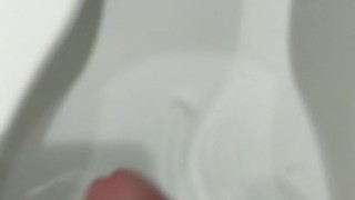 3rd Cumshot Today; public restroom this time!