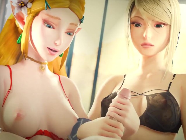 Princess Zelda Gloved Handjobs - Zelda and Samus Handjob Animation Nintendo - Free Porn ...
