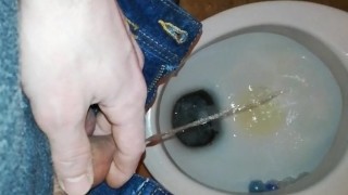 Pissing at home spay can