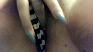 Finger my tight pussy baby