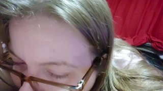 edging his cock with my mouth till i'm ready to fuck him