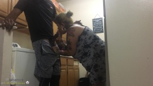 HiM EROS fucking mother-in-law in the kitchen