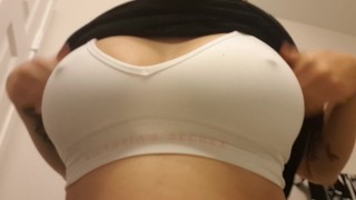 My tits got big, look!