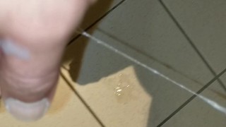 Ultimate sticky cum slow motion cumshot , inked muscle boy with big cock