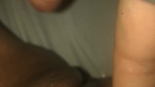 Latina plays with her wet pussy after cummin