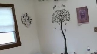 Voyeur masturbating while watching porn on phone