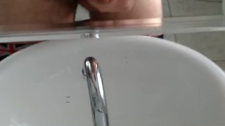 Cumming On The Sink