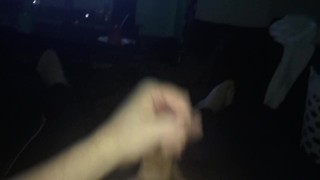 Jerking off in yoga pants