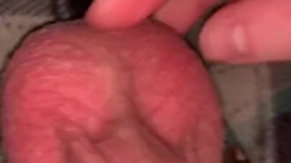 Dripping Precum with my seven inch virgin cock