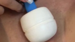 Wife cumin over black cock