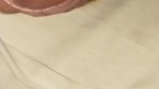 Absolut amazing cock edging cumshot. Big cock closeup view sticky cum