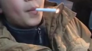 Girl Smoking in a Car | MissDeeNicotine