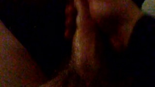 Guy gets dared to pull his cock out and stroke it after losing a bet.