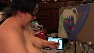 Boobs Ross Paints a Blue Chick pt 2