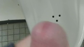 Cockdevotee Jerks off in Public Restroom