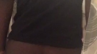 Playing with my new dildo