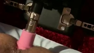 Sounded while dildo fucked