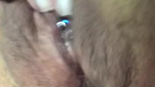 I can’t stop playing with my pussy piercing