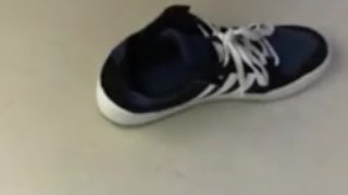 Male Adidas and Black Socks Shoeplay at work