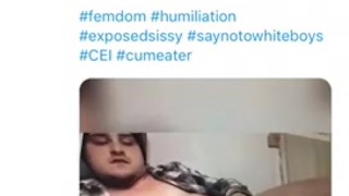 Cumslut on Twitter! Cum Obsessed Sissy Swallows for @FindomRoyaltyG
