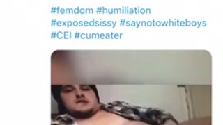 Cumslut on Twitter! Cum Obsessed Sissy Swallows for @FindomRoyaltyG