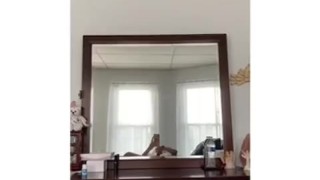 teen JERKS OFF IN MIRROR PART 2