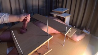 Amateur CFNM Femdom Tease Handjob with Ruined Orgasm