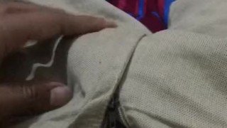 Indian hunk masturbating alone
