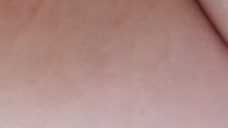 Naked BBW peeing
