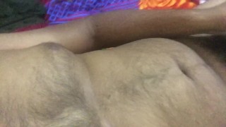 Nude Indian man playing with his cock