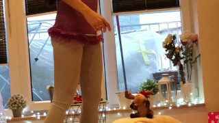 Leon`s Angels at home, Transparent Leggings from my own phone camera