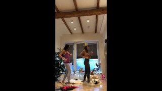 Leon`s Angels at home, Transparent Leggings from my own phone camera